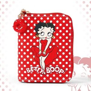 Betty Boop Red & White Polka Dot Wallet NEW 🏷️